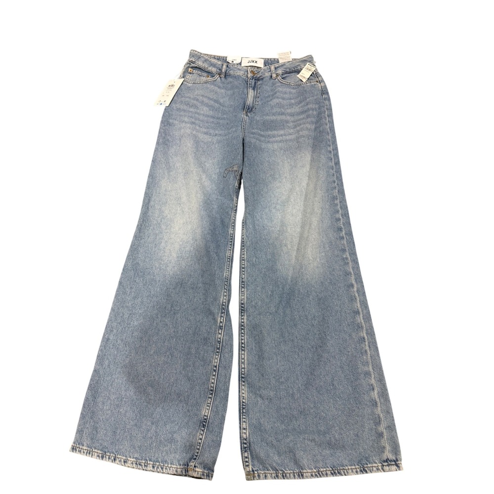 JJXX Wide High Waist Light Blue Denim Jeans Size 31 W24 L28